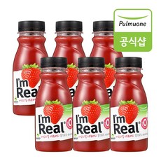 [풀무원] 아임리얼 스트로베리 (190ml)X6개, 아임리얼 스트로베리X6개