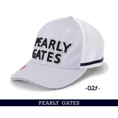 PEARLYGATES 파리게이츠 골프 2단 로고 리사이클 메쉬 모자, 1개