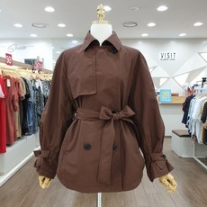 비지트인뉴욕 숏소매밴딩 바바리자켓 VV8BB91 WN