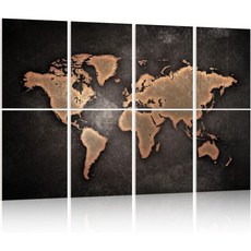 음향 패널 방음 벽 벽용 흡음벽 아트 8팩 12x16인치 녹음 스튜디오 처리, Map, 12x16inchx8pcs