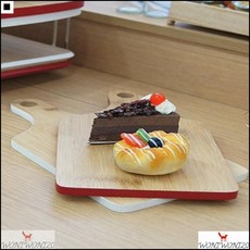 깔끔한디자인 원데이클래스 베이직외형 방송촬영소품 사각손잡이도마 플레이팅도마, 화이트