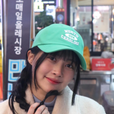 자하블 깊이깊은모자 자수 볼캡 남자 여자 넓은챙 커플 캡모자