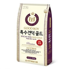 천하제일사료 일반사료 특수견덕골드 15kg, 1개, 오리 - 개사료15kg