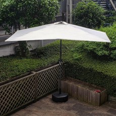직사각형 하프 파라솔 반쪽 이케아 코스트코 사각 감성 옥상 테라스 파라솔 카페 업소용, L