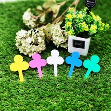 디자인 식물 라벨 이름표 꽃 화분 화초 네임택 20개 팻말 꽂이 다육이라벨 텃밭 화단 가든픽 화초 네임텍