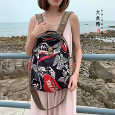굿싱에코 백팩책가방 염쌍 창조함 여성가방 전문점 퀼트 에 가죽 캐주얼가방 단 양어깨 크로스 트렌드