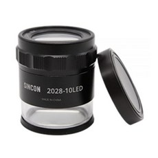 10배율 LED조명 2028-10LED 크랙확대경 독서돋보기 돋보기, 1개