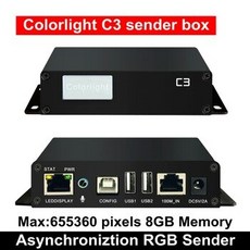 [해외] 비동기 풀 컬러 LED 비디오 디스플레이 COLORLIGHT C3 플레이어 발신자 상자 (5A75B 수신 카드와 직접 작동), 상세내용표시