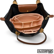 Longchamp Le Pliage용 AlgorithmBags® 지갑 정리함 인서트 파우더 핑크 NWT