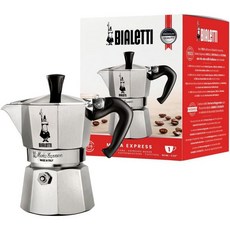 Bialetti 커피메이커 모카포트 에스프레소 바이알레티 모카 익스프레스 6컵 1EA 실버 6800 06800, 컵 1개
