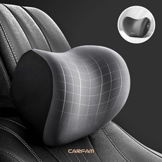 카펨 3D 메모리폼 목쿠션 차량용 목쿠션, 1개, 그레이