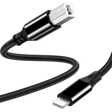 오인페 오디오인터페이스 라이트닝 아이폰 14 아이패드용 MIDI 어댑터 B 타입 USB 케이블 수-수 전자 음악 악기 오디오 인터페이스 8 핀, 1.1.5m For Lightning, 1.1.5M - For Lightning, 1개