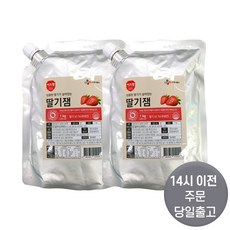 이츠웰 딸기잼, 1kg, 2개