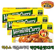 (무료배송)바몬드 카레 약간 매운맛230gX3개 일본카레, 270g, 3개
