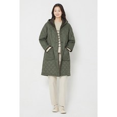 에피그램 epigram 여성 후드 경량 롱 퀼팅 코트 EFCAW22101GRX 242765