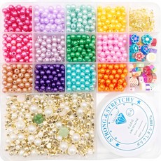 [풀문] 비즈팔찌 반지 만들기 키트 비즈공예재료 비즈 2mm 3mm 영롱 C type 기본 1개 상품 이미지