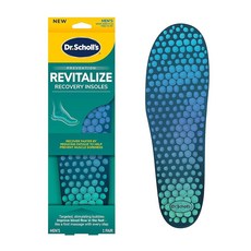 Dr. Scholl's ® Revitalize Recovery 안창 교정기 빠른 회복 개선 피로 스트레스 통증 감소 모든 신발 운동 달리기 슬리퍼 캐주얼 여성용, 리바이탈라이즈 리커버리 남성용