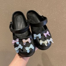 샌들 슬리퍼 악어와 함께 적응 크림 같은 달콤한 소녀 활 꿈꾸는 신발 꽃