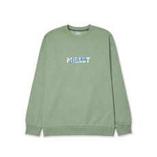 밀레 센터 로고 오트밀 맨투맨 ZMPST904 L GREEN