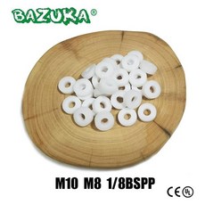 고압 다이빙 등산 부품용 PTFE 씰링 O링 개스킷 에어 M8 M10 1/8BSPP 씰 와셔, [05] 1-8BSPP 20pcs, 20개 - wavetoearth