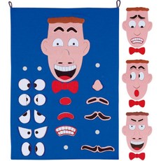 찍찍이표정장난감펠트