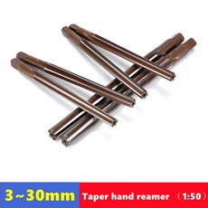 리머 테이퍼 핸드 리머 수동 리밍 정밀 절단 밀링 커터에 사용 3-30mm 9crsi 원추형 스트레이트 생크 1:50, 2)4mm