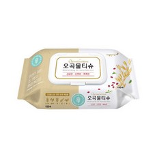 깨끗한나라 오곡물티슈 캡형 100매입