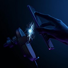 kirahosi 차량용고속충전기 자동차무선충전거치대 무선충전패드 34호 AEmr3bu, 블랙 무선 차량용 충전기, 1