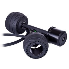 교체 가능한 모든 지형 고무 바퀴가있는 105X66mm 허브 모터 전기 스케이트 보드 액세서리 스포츠 완구 Mod, 01 black