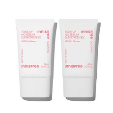 이니스프리 [이니스프리] 톤업 노세범 선스크린 EX SPF50+ PA4+ 60mL 2개, 선택완료, 선택완료, 단품없음