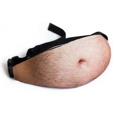 아빠 가방 허리 지퍼 팩 Dadbod 망 남녀 Yiushing 가짜 배꼽 여행 패니 가방 조절 벨트 (1)