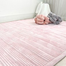 [루나비] 다올 극세사 카페트 싱글(S) 퀸(Q) 킹(K), 핑크