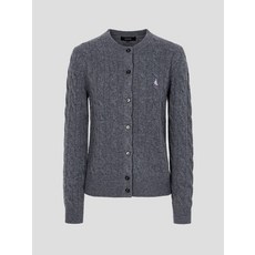 빈폴레이디스 울 케이블 긴소매 가디건 - 그레이 BF495AE013