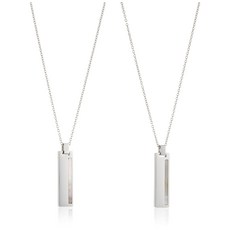 1.5mm 45cm 50cm sp2-007 [라아모레에테르노] 페어 목걸이 스테인레스 액세서리, 1개