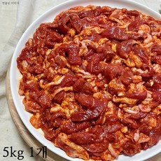[팜스제임] 오리고기 오리주물럭 오리 주물럭 불고기 슬라이스 무항생제 인증 (냉장), 5kg, 1개