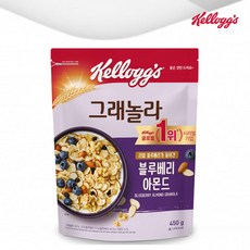 켈로그 블루베리 아몬드 그래놀라 450g, 1개