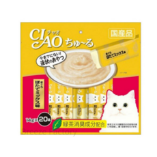 이나바 고양이 챠오 츄르 20P, 0 Tuna&Clam(참치+조개살)mix, 14g, 20개