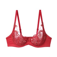 연컴퍼니 뽕브라 LACLOVER랑카벤 20SS 분홍 에뛰드 계열 자수 섹시 얇은 브래지어 LC13LQ1