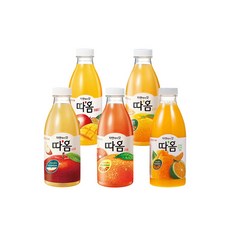 빙그레 따옴주스 730ml 무/배/천혜향1+오렌지1+사과1+자몽1+애플망고1/5가지맛, 1세트