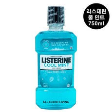 리스테린 쿨민트 750ml 구강청결제 / 세균억제 상쾌한 민트향 입냄새제거 치석예방, 1개