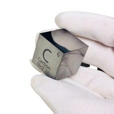 주기율표의 탄소-큐브 측면 길이 1 인치 (25.4mm) 무게는 약 30g 99.9%, 01 Mirror cube