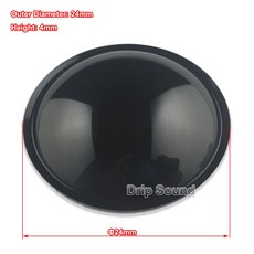 2pcs 18mm/24mm/38mm/65mm 스피커 더스트 캡 우퍼 라우드 스피커 플라스틱 돔 콘 커버베이스 수리 부품, (29)24mm(Dome)