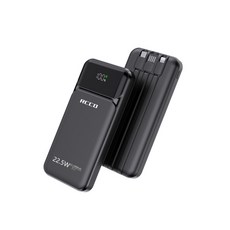도킹형보조배터리10000 [고속충전] 알씨코 22.5W 미니 보조배터리 10000mAh [일체형케이블] 블랙