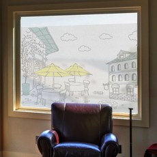 유럽카페거리시트지