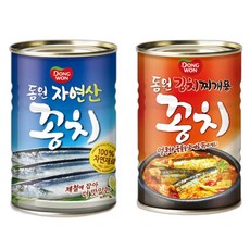 [동원] 꽁치 통조림 400g + 김치지게용 꽁치 300g 세트 2세트, 1개