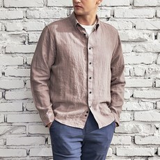 주말의 남자 워셔블하고 캐주얼한 린넨100 남자셔츠