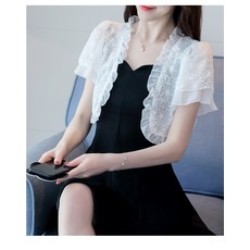쇼핑하자 여성 레이스 여름 숏 가디건J18 571447325711_pkXe