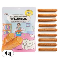 냥쌤 고양이 나응식 레시피 튜나 츄리또 9p, 4세트, 참치
