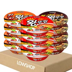 로샵기획 팔도 왕뚜껑4 +김치왕뚜껑4 +짬뽕왕뚜껑4, 1세트