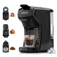 Cafelffe 커피 머신 핫 콜드 멀티 캡슐 에스프레소 메이커 DG 카푸치노 넥스프레소 캡슐 파우더 카페테리아 19Bar 3in 1, 1) ST-504(EU), 1개